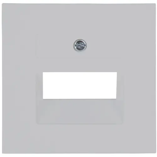 Kopp 371734005 centraalplaat RJ45 wandcontactdoos 1- en 2-voudig HK07 Athenis grijs mat
