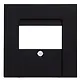 Kopp 373150009 centraalplaat TAE/USB HK07 Athenis zwart mat