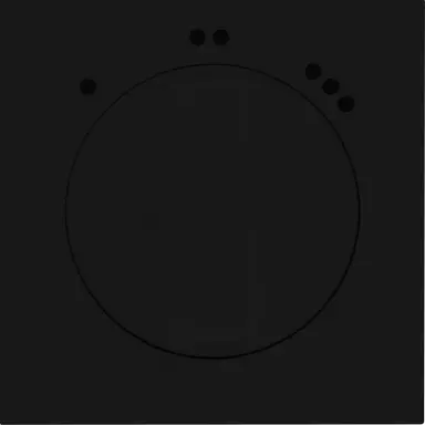 Kopp 375450000 draaiknop driestandenschakelaar HK07 Athenis zwart mat