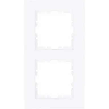 Kopp 406913005 afdekraam 2-voudig HK07 PURE arctic wit glans