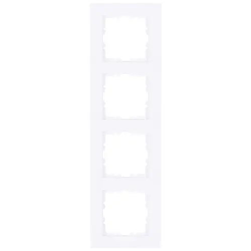 Kopp 407113002 afdekraam 4-voudig HK07 PURE arctic wit glans