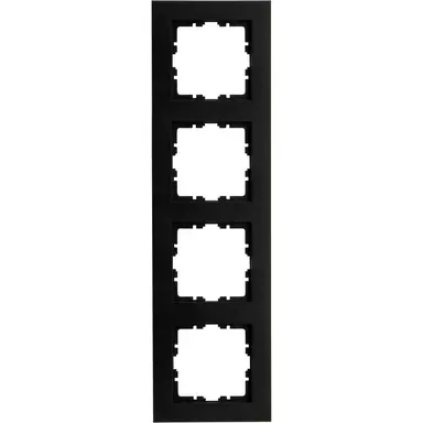 Kopp 407150007 afdekraam 4-voudig HK07 PURE zwart mat