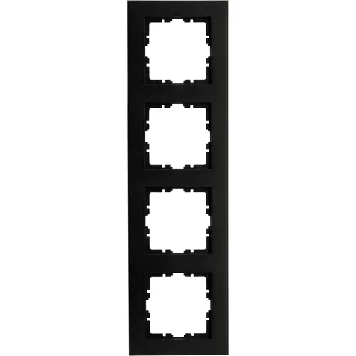 Kopp 407150007 afdekraam 4-voudig HK07 PURE zwart mat