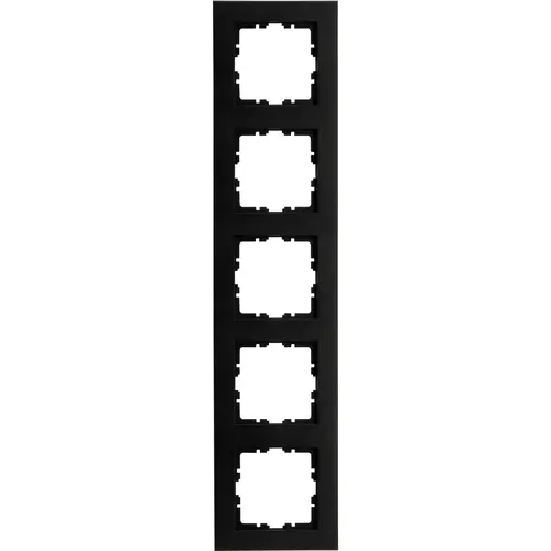 Kopp 407250000 afdekraam 5-voudig HK07 PURE zwart mat