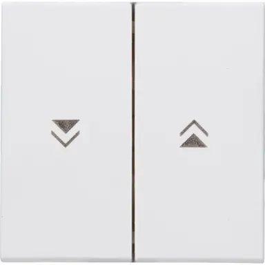 Kopp 490338003 wip jaloezieschakelaar 2-voudig HK07 Athenis arctic wit mat