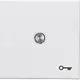 Kopp 490468007 schakelwip controlevenster met sleutel symbool HK07 Athenis arctic wit glans