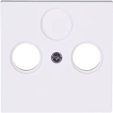 Kopp 490932005 centraalplaat antenne wandcontactdoos TV / radio HK07 Athenis arctic wit mat