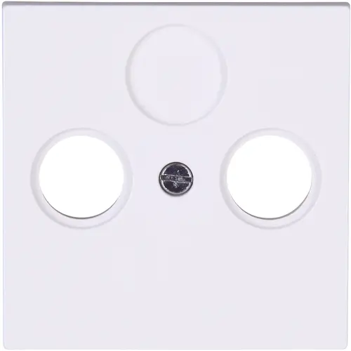Kopp 490932005 centraalplaat antenne wandcontactdoos TV / radio HK07 Athenis arctic wit mat