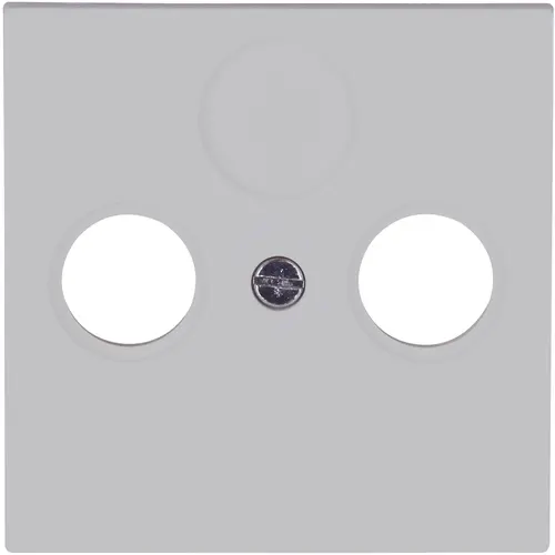 Kopp 490934007 centraalplaat antenne / COAX wandcontactdoos HK07 Athenis grijs mat