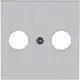 Kopp 490934007 centraalplaat antenne / COAX wandcontactdoos HK07 Athenis grijs mat