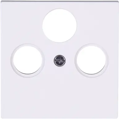 Kopp 491032009 centraalplaat antennecontactdoos TV / radio + SAT HK07 Athenis arctic wit mat