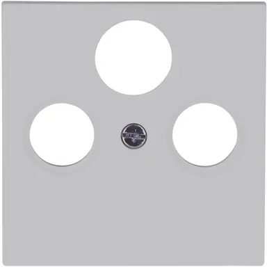 Kopp 491034001 centraalplaat antennecontactdoos TV / radio + SAT HK07 Athenis grijs mat