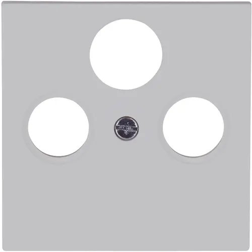 Kopp 491034001 centraalplaat antennecontactdoos TV / radio + SAT HK07 Athenis grijs mat