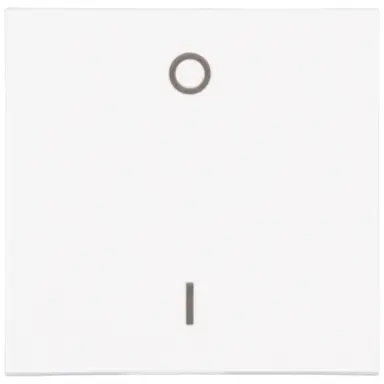 Kopp 491913003 schakelwip met opdruk 0 - I HK07 Athenis arctic wit glans