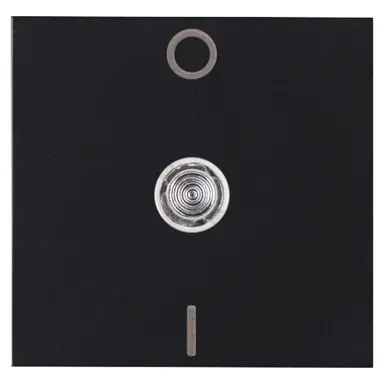 Kopp 491922009 schakelwip met opdruk 0 - I met controlevenster transparant HK07 Athenis zwart mat