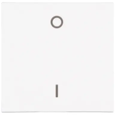 Kopp 491932006 schakelwip met opdruk 0 - I HK07 Athenis arctic wit mat