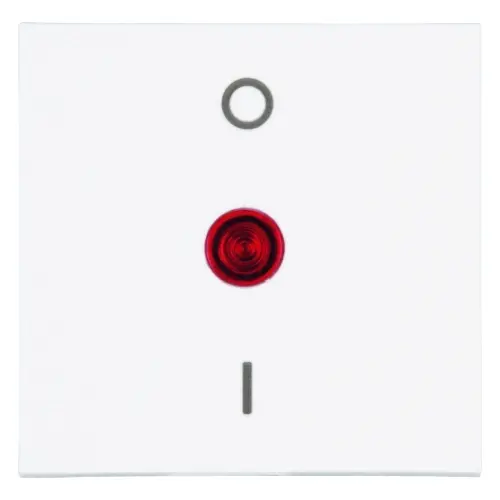 Kopp 491942003 schakelwip met opdruk 0 - I met controlevenster rood HK07 Athenis arctic wit glans
