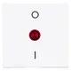 Kopp 491942003 schakelwip met opdruk 0 - I met controlevenster rood HK07 Athenis arctic wit glans