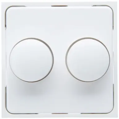 Kopp 492813001 dimmerknop tbv duodimmer HK07 Athenis arctic wit glans