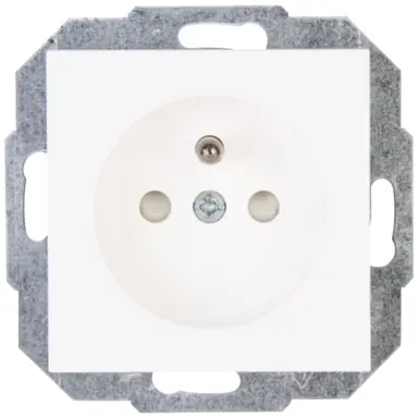 Kopp 940432000 wandcontactdoos penaarde kindveilig HK07 Athenis arctic wit mat