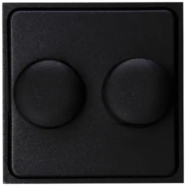 Kopp 492850006 dimmerknop tbv duodimmer HK07 Athenis zwart mat