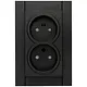 Kopp 950050007 wandcontactdoos 2-voudig zonder randaarde Safety+ voor enkele inbouwdoos HK07 Athenis zwart mat