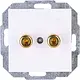 Kopp 951632004 centraalplaat met luidsprekerbus HK07 Athenis arctic wit mat