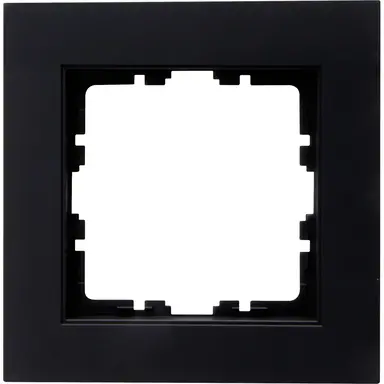 Kopp 402150002 afdekraam 1-voudig HK07 zwart mat