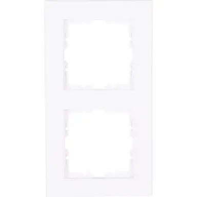 Kopp 402613002 afdekraam 2-voudig HK07 arctic wit glans