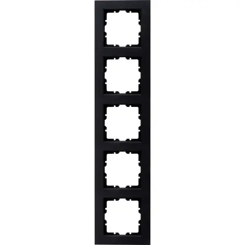 Kopp 402950006 afdekraam 5-voudig HK07 zwart mat