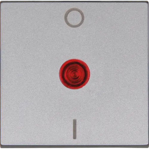 Kopp 491982001 schakelwip controlevenster rood met opdruk 0 - I HK07 Athenis staal grijs