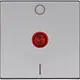 Kopp 491982001 schakelwip controlevenster rood met opdruk 0 - I HK07 Athenis staal grijs