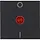 Kopp 491992008 schakelwip controlevenster rood met opdruk 0 - I HK07 Athenis antraciet