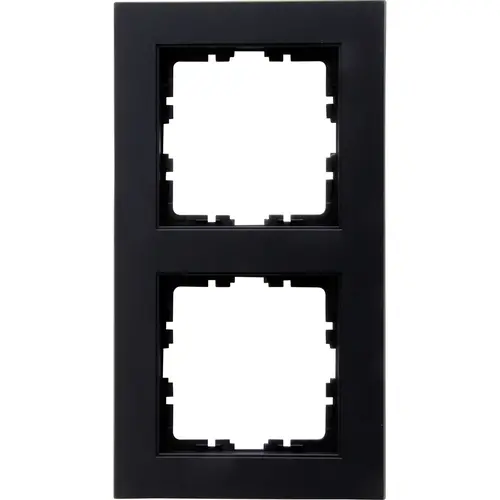 Kopp 402650007 afdekraam 2-voudig HK07 zwart mat