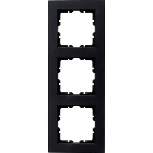Kopp 402750000 afdekraam 3-voudig HK07 zwart mat