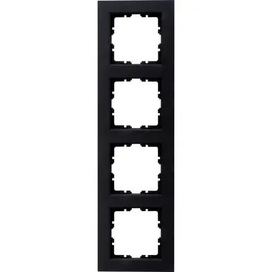 Kopp 402850003 afdekraam 4-voudig HK07 zwart mat