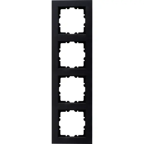 Kopp 402850003 afdekraam 4-voudig HK07 zwart mat