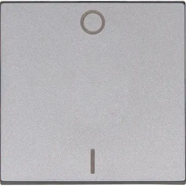 Kopp 491947008 schakelwip met opdruk 0 - I HK07 Athenis staal grijs