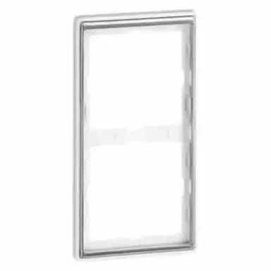 PEHA 95.572.02.60 afdekraam 2-voudig Dialog exclusiv levend wit/chroom