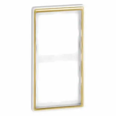 PEHA 95.572.02.61 afdekraam 2-voudig Dialog exclusiv levend wit/goud