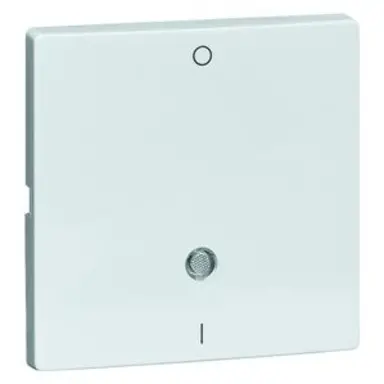 PEHA 95.542.02 GLK schakelwip met controleverlichting en opdruk 1-0 Dialog wit glans