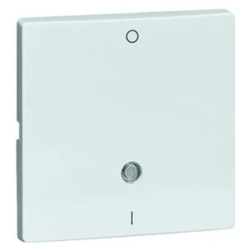 PEHA 95.542.02 GLK schakelwip met controleverlichting en opdruk 1-0 Dialog wit glans