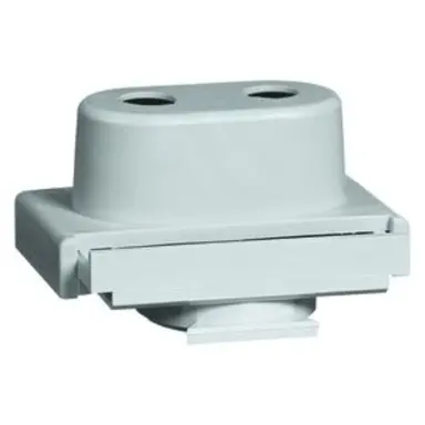 PEHA D 63 invoertule  met 2 invoeren grijs