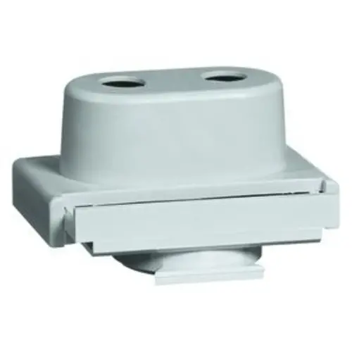 PEHA D 63 invoertule  met 2 invoeren grijs