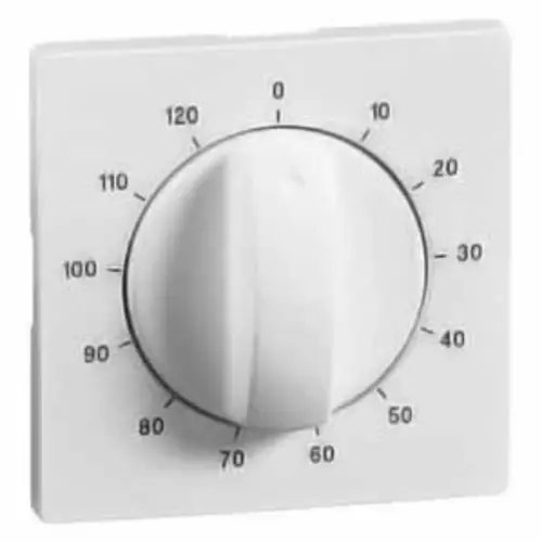 PEHA 95.610.02 Z/120 draaiknop voor tijdschakelaar 0-120 min. Dialog levend wit