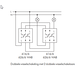 PEHA 616/6 wissel-wisselschakelaar 2 gescheiden circuits met schroefcontact 10A