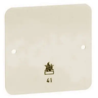 PEHA D 41 Opbouw montageplaat 1-voudig brandwerend creme