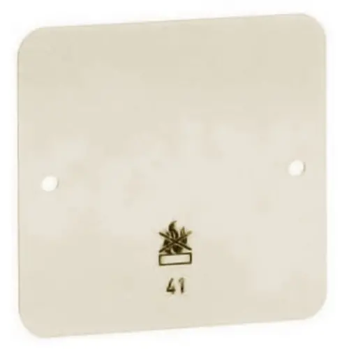 PEHA D 41 Opbouw montageplaat 1-voudig brandwerend creme