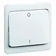 PEHA 80.642 W schakelwip 2-polig met opdruk 1-0 Standard creme glans