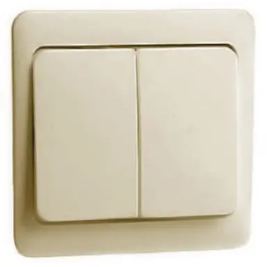 PEHA 80.645 W schakelwip 2-voudig Standard creme